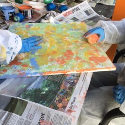 Kartoffeltryk med borgere