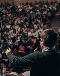 Speaker and audience